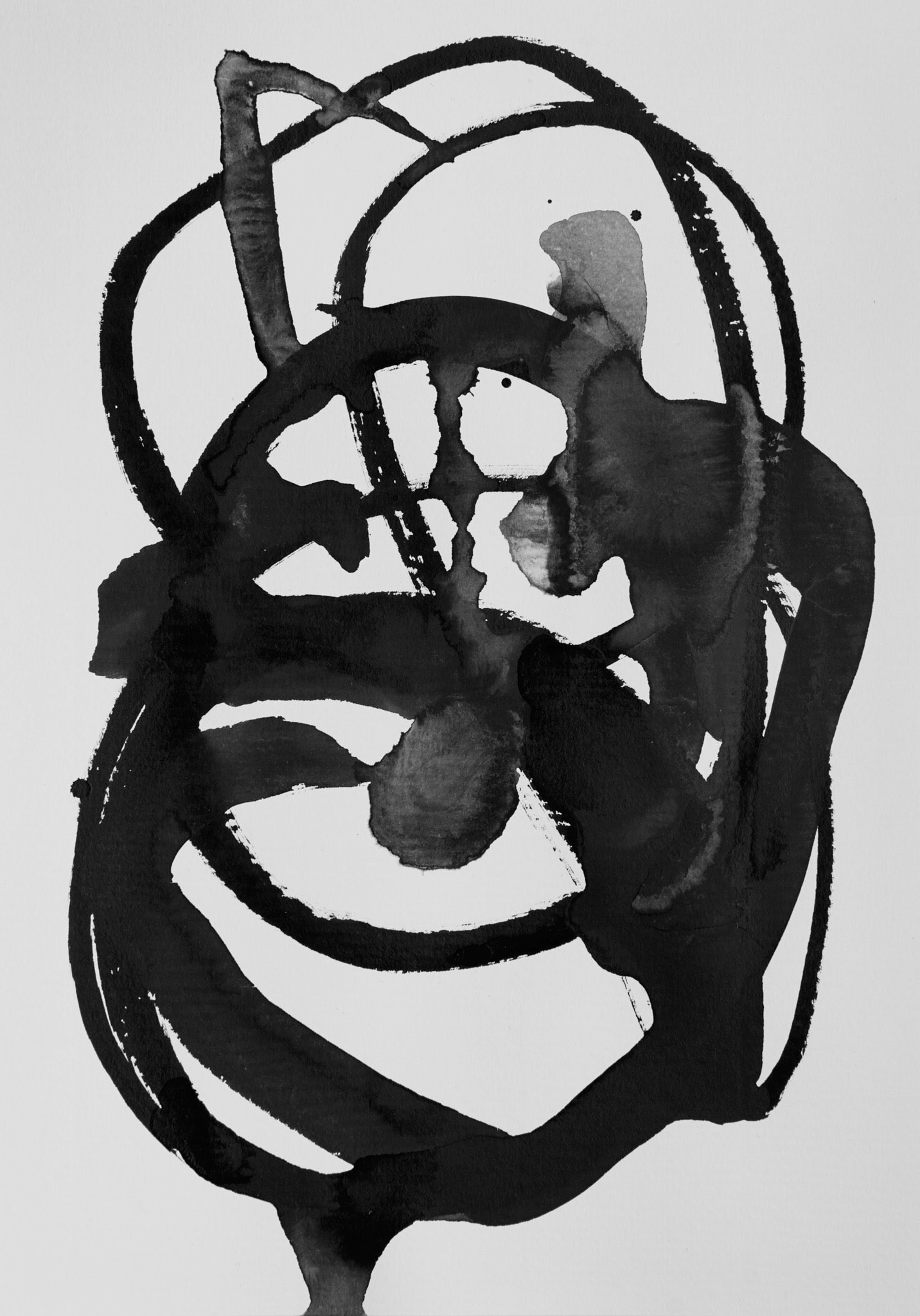 MIND PATH #4 Ink on paper 29,5 x 21 cm ( 11,6 x 8,2 in.)