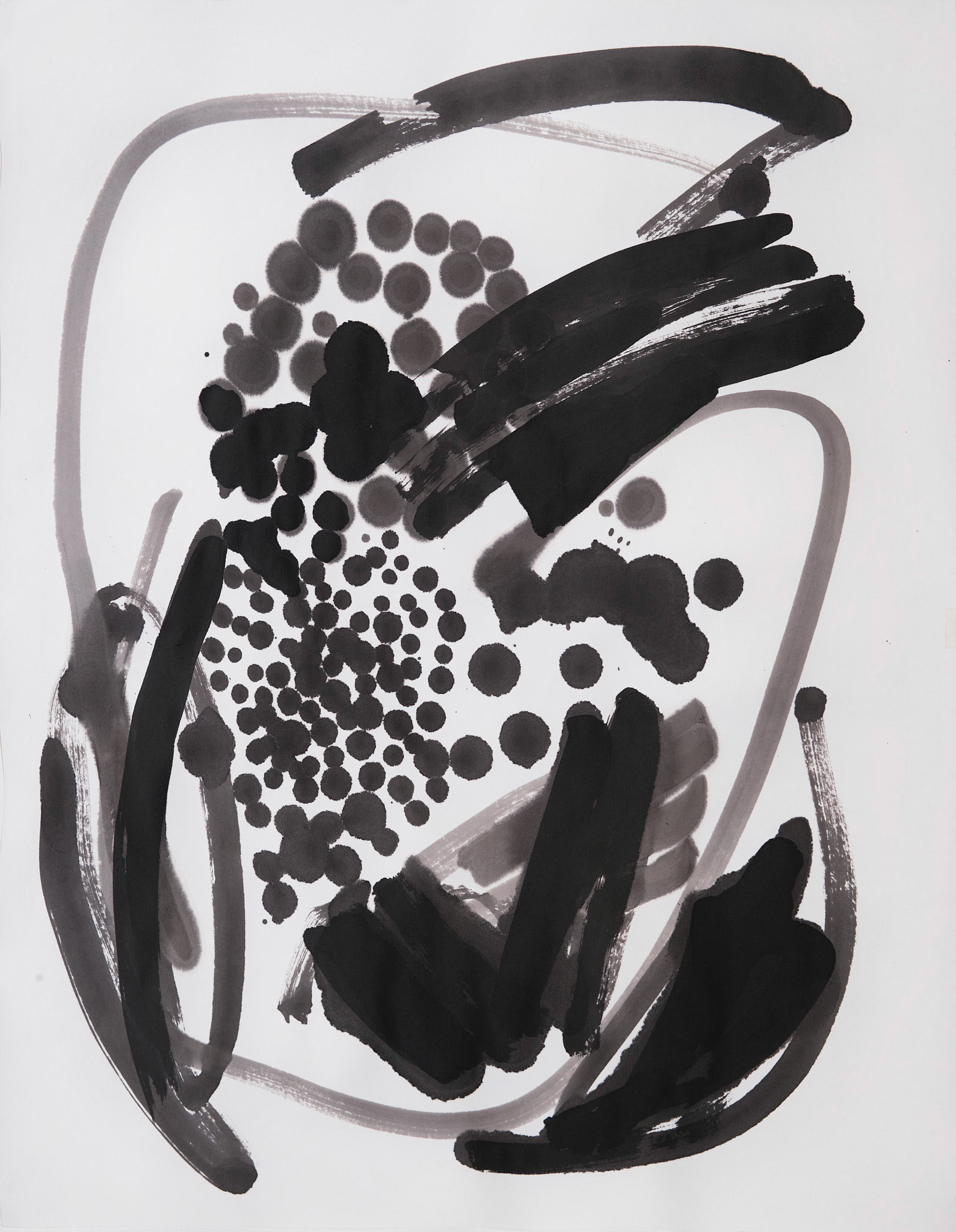 MIND PATH #27 Ink on paper 75 x 60 cm ( 29,5 x 24 in.)