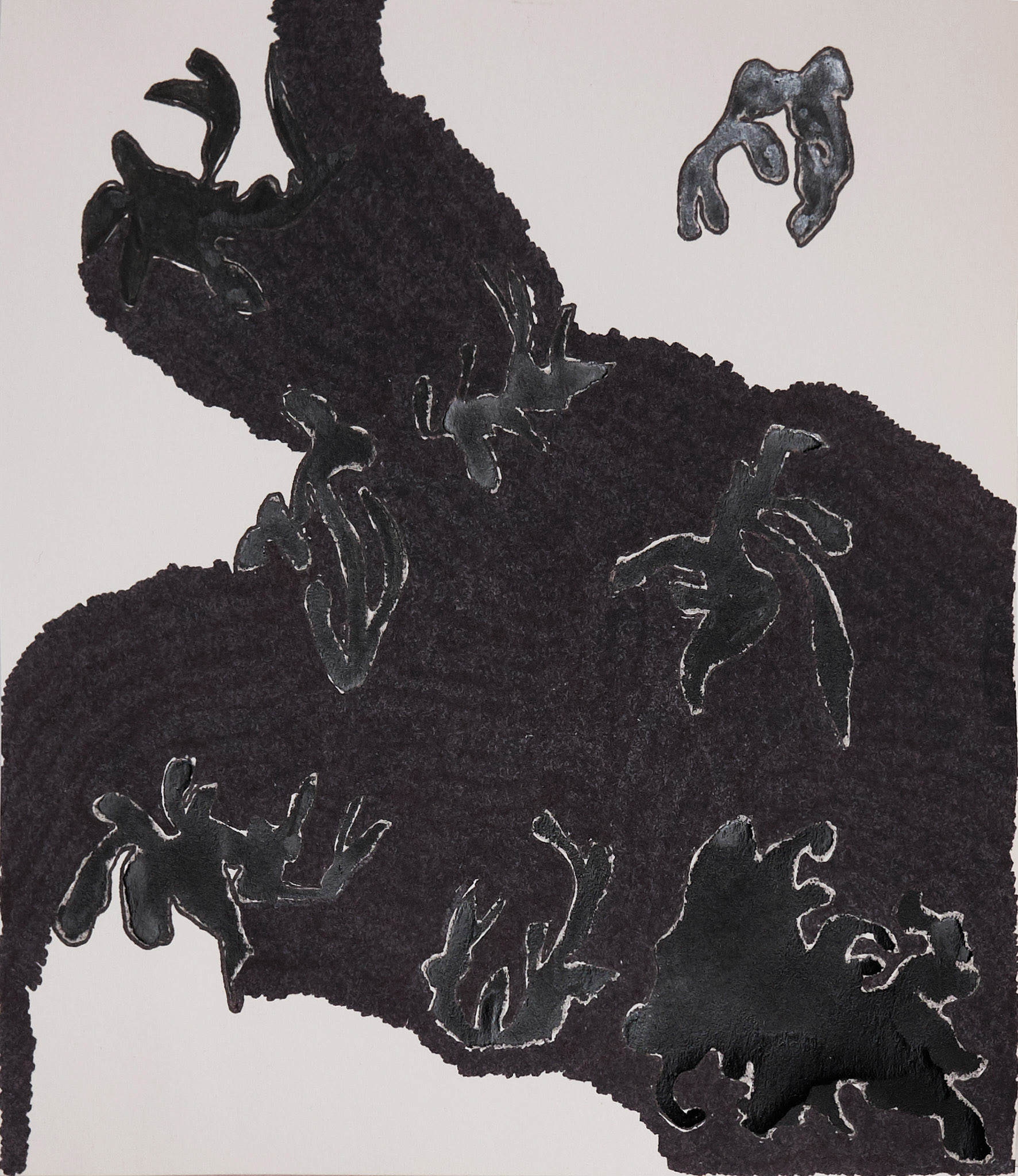 MIND PATH #39 Ink on paper 25 x 20 cm ( 10 x 8 in.)