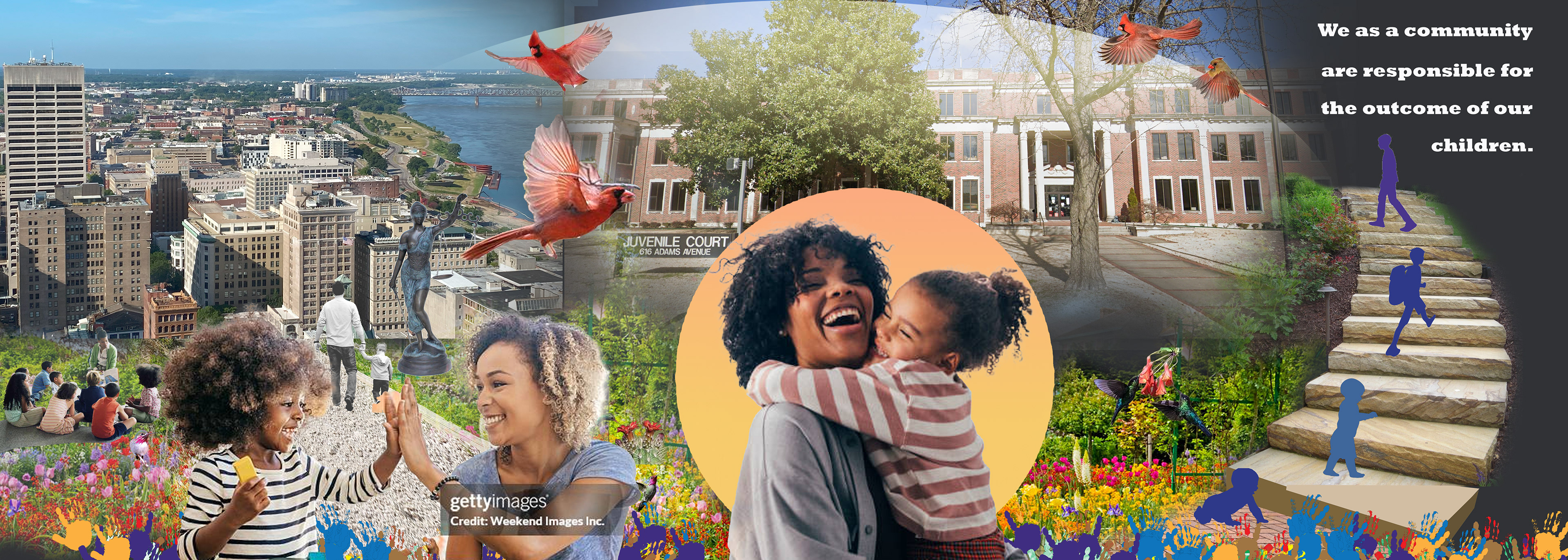 Juvenile Court Mural - Concept - Kendrick Moore x Kaylyn Webster