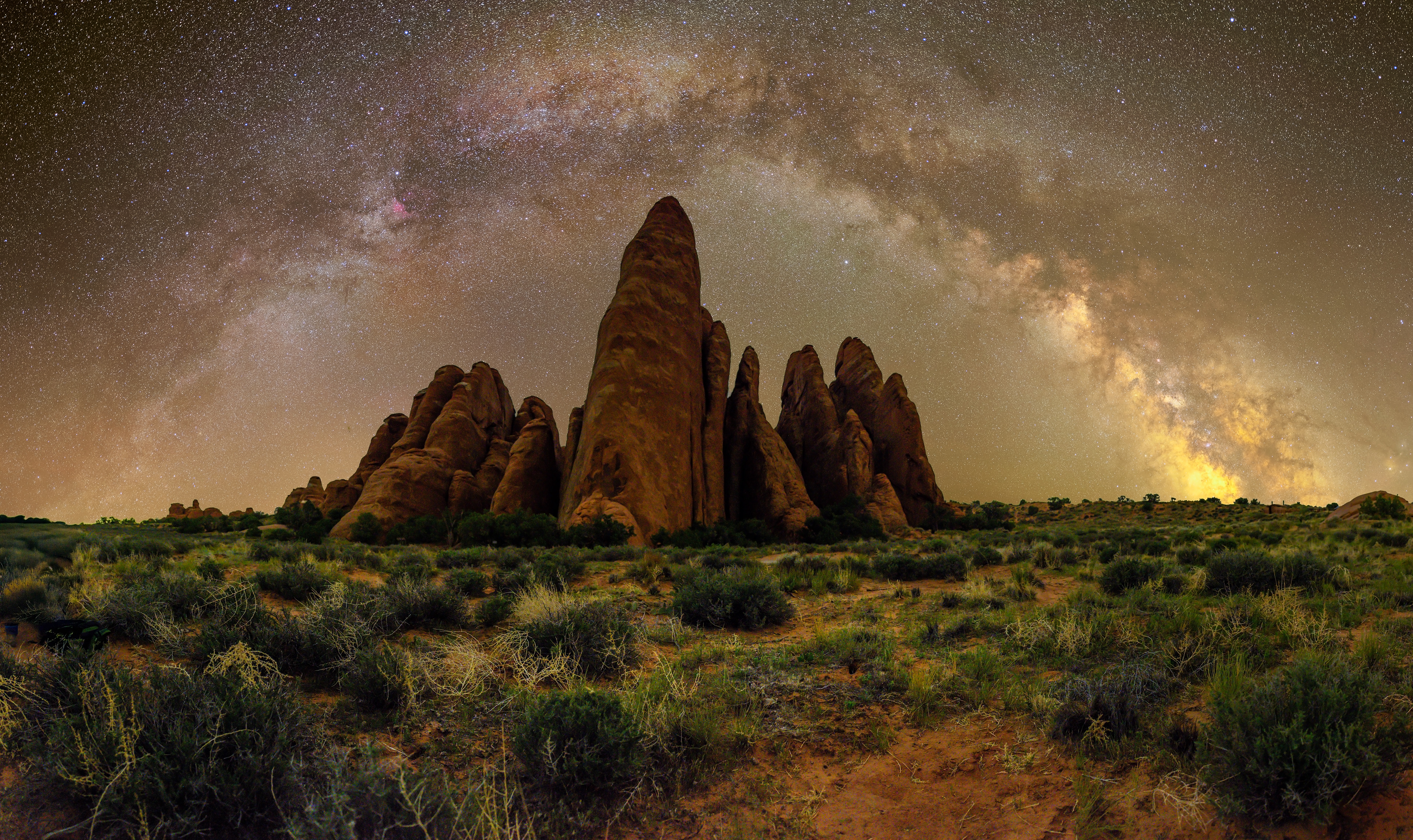 Milky Way Over the Fins