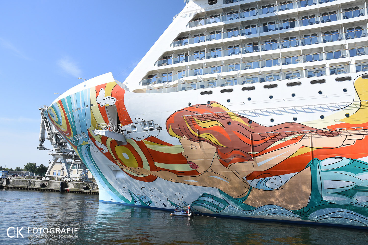 Die Bugbemalung Norwegian Getaway