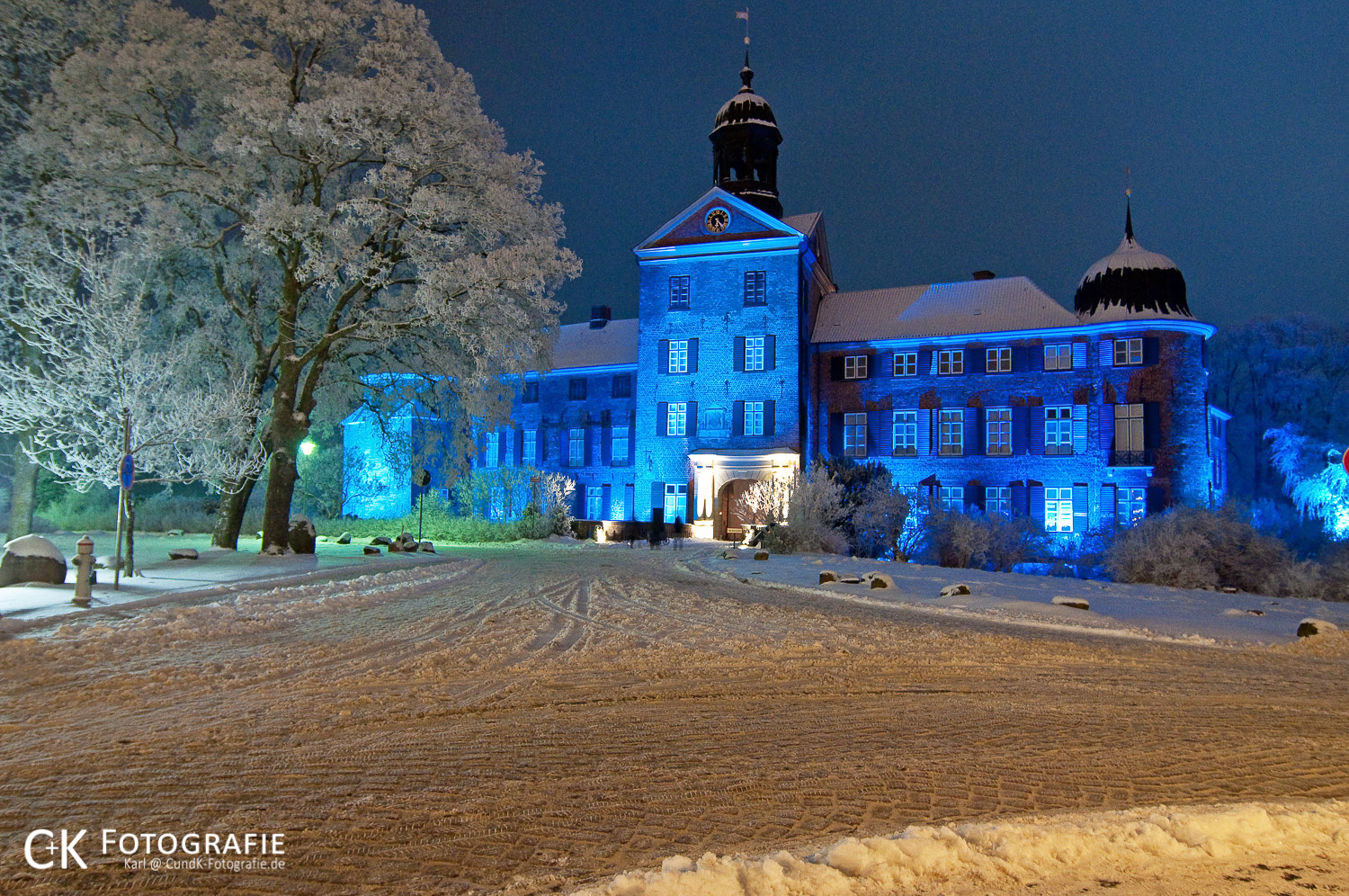 Schloß Eutin angestrahlt im Rahmen der Lichterstadt Beleuchtung