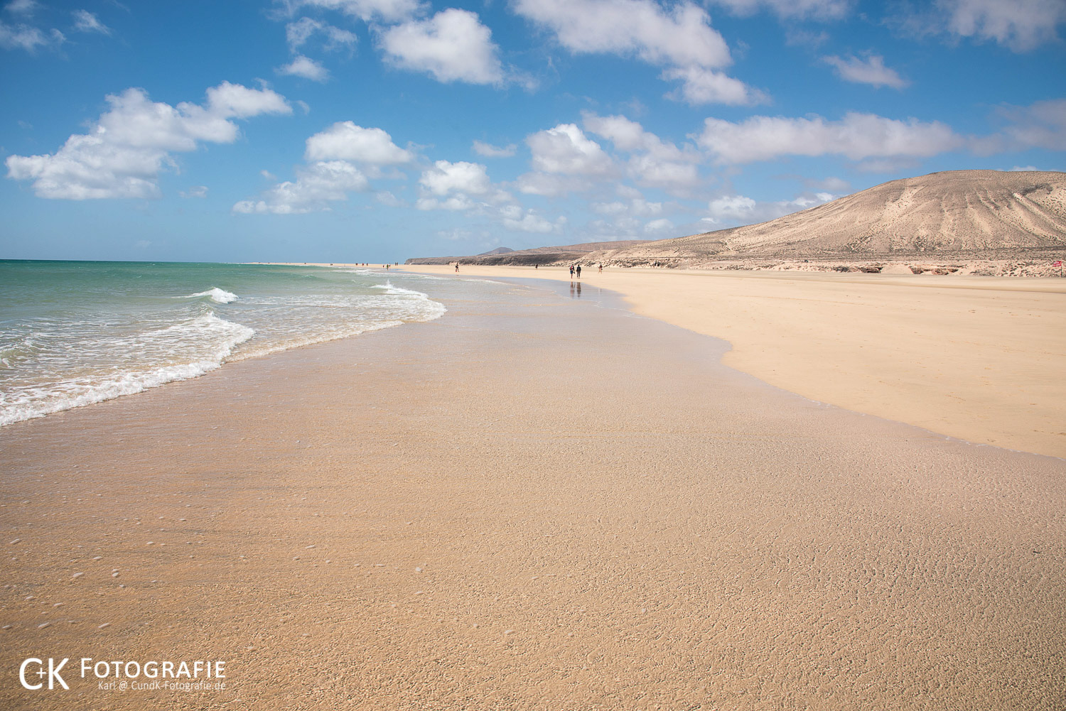 Endloser Strand an der Playa de Sotavento