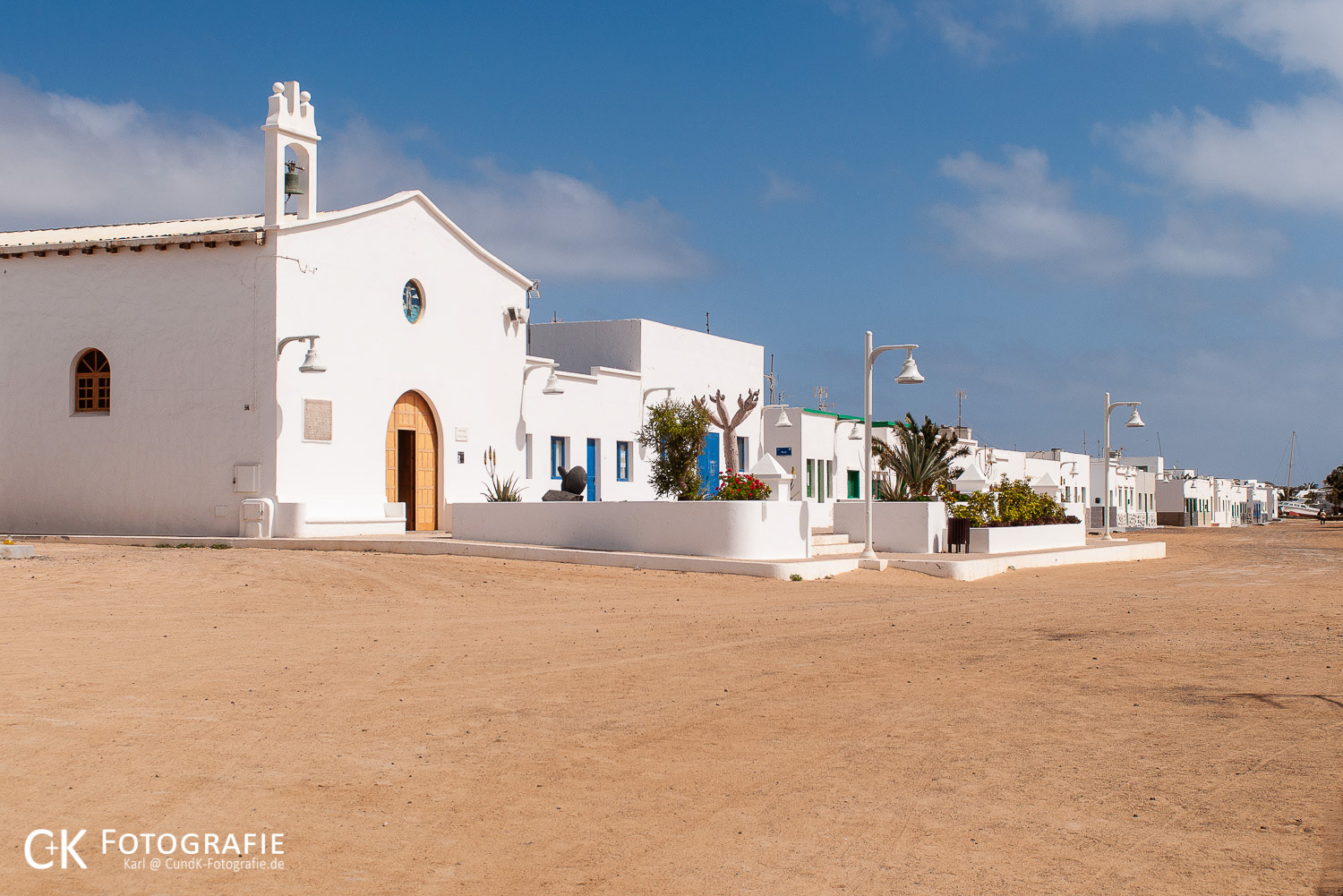 Straße in Caleta de Sebo La Graciosa