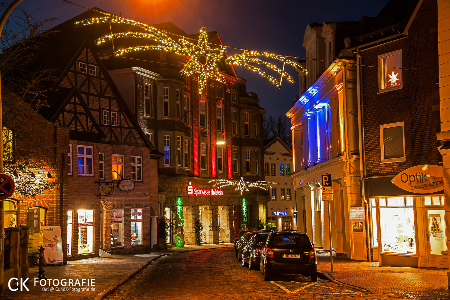 Weihnachtsbeleuchtung in Eutin im Rahmen der Lichterstadt