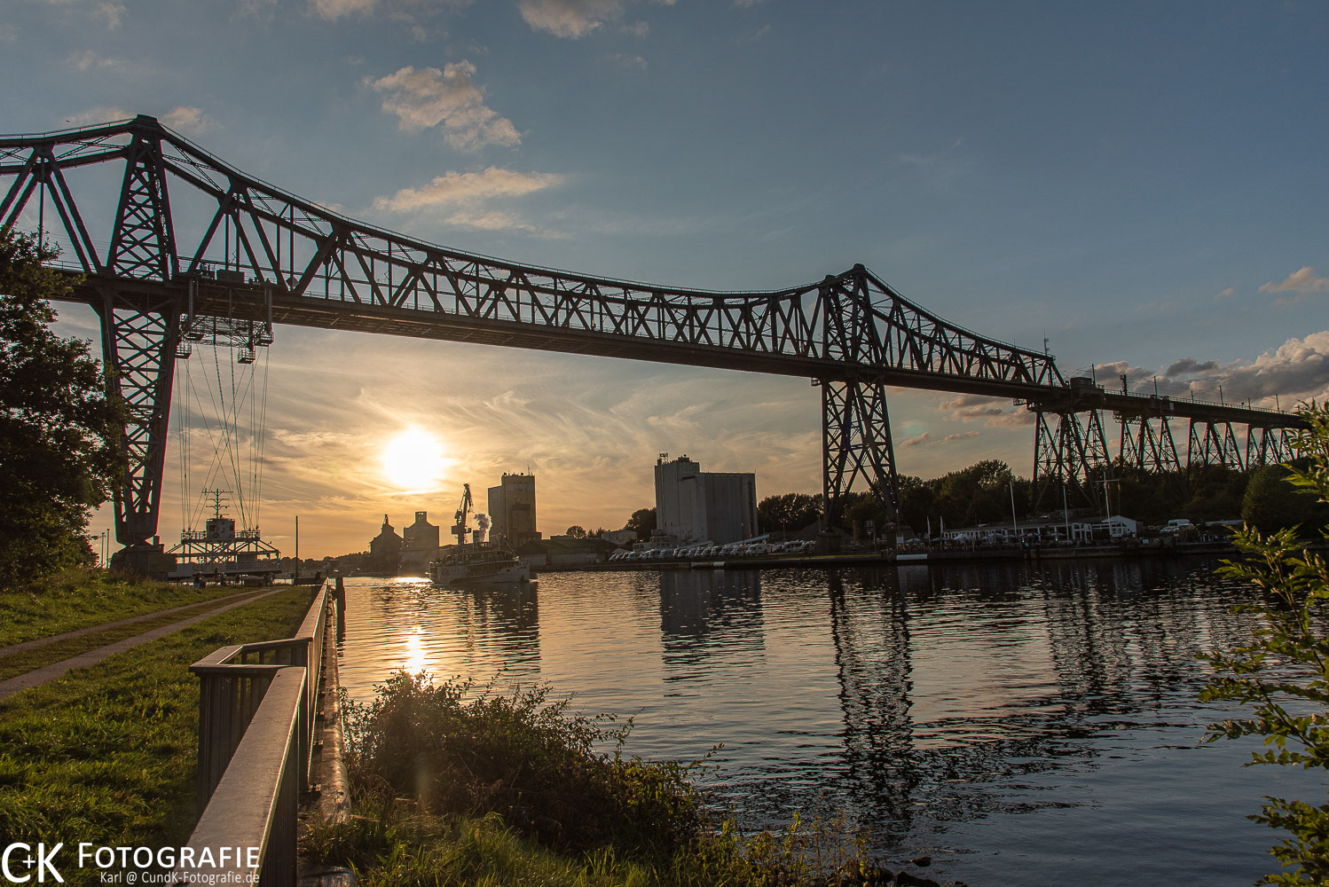 Eisenbahnhochbrücke in Rendsburg