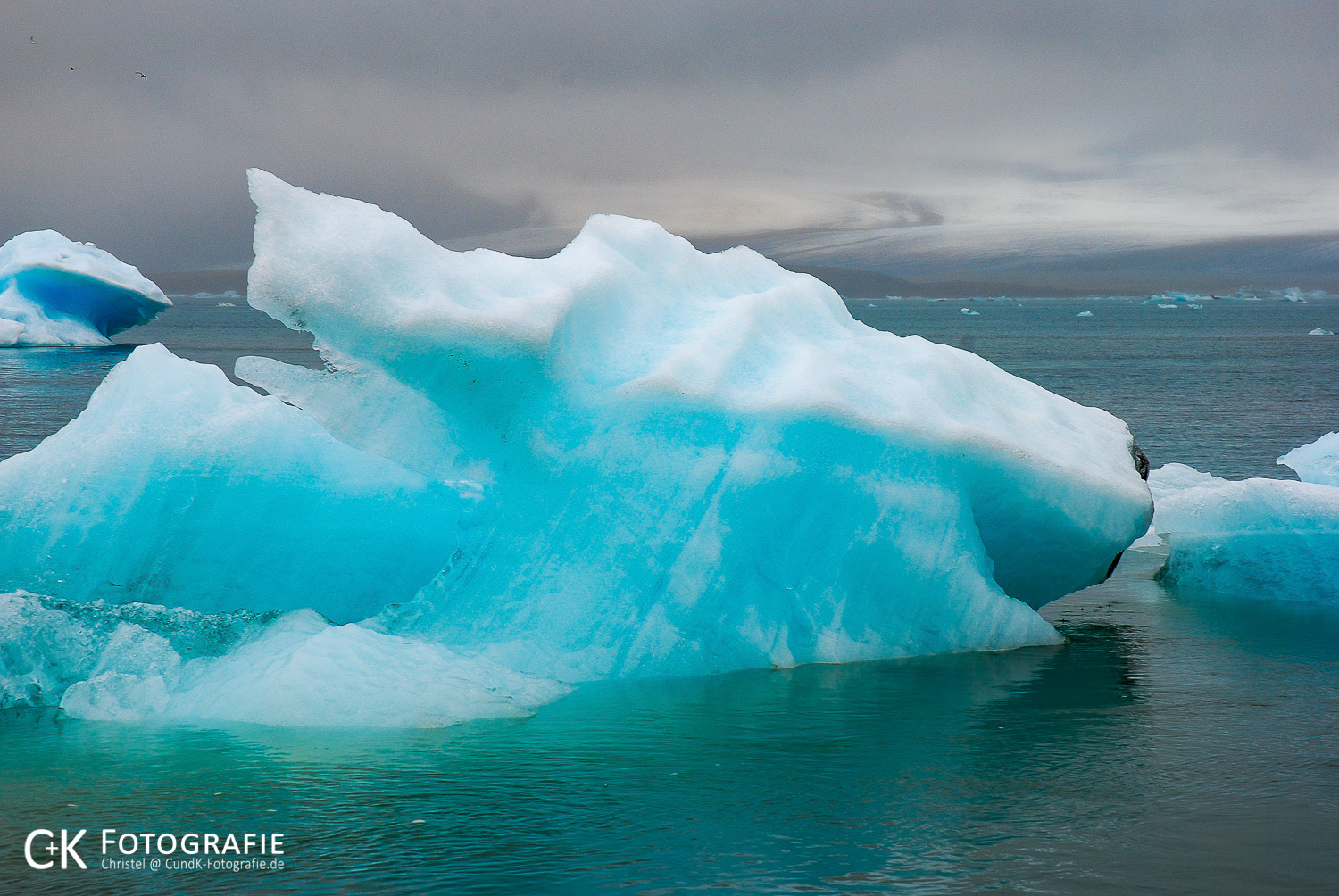Eisberge im Jökulsarlon