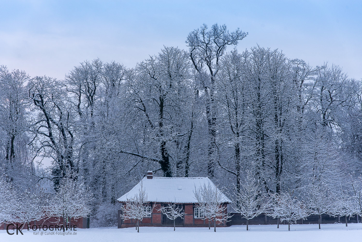 Küchengarten Schlosspark Eutin Winter 22