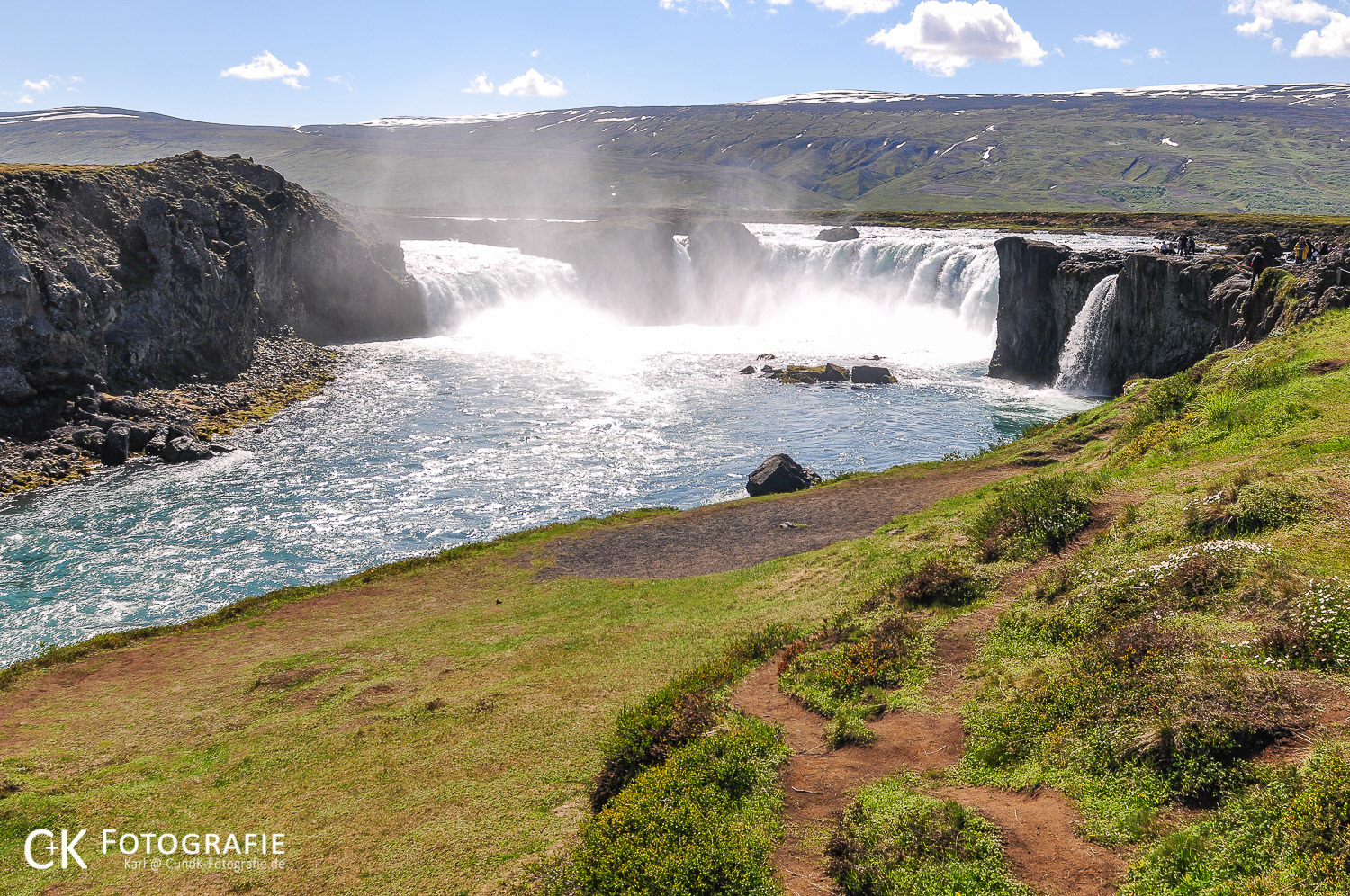 Der Wasserfall Godafoss Island