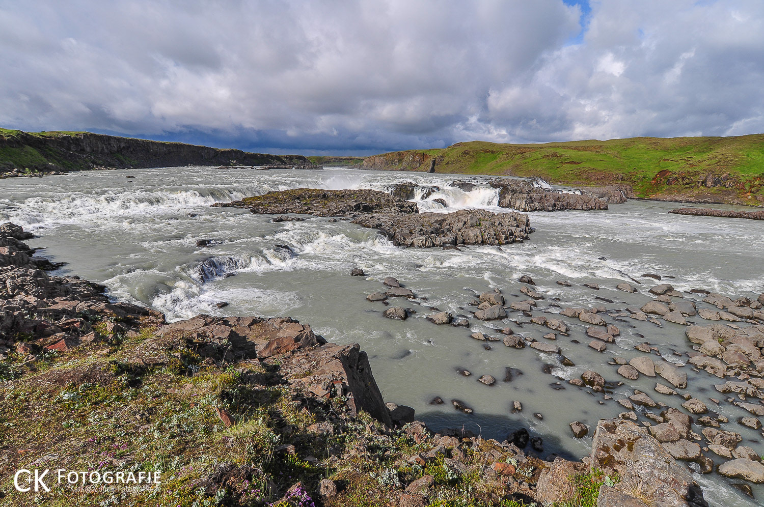 Der Urridafoss im Süden Islands