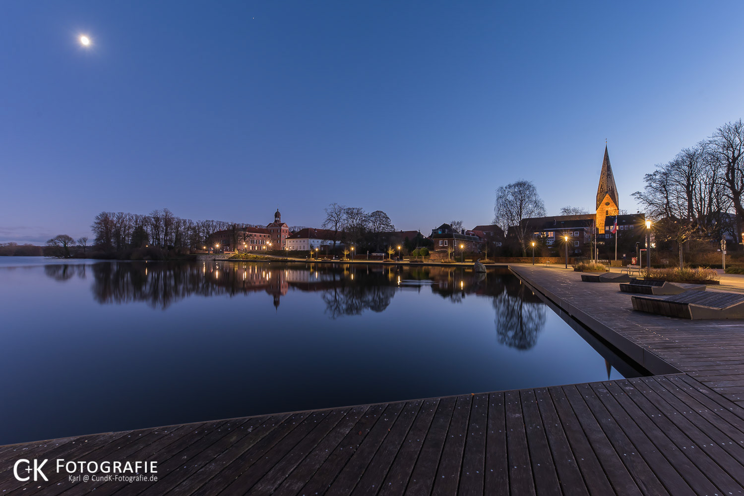 Die Eutiner Stadtbucht am Abend