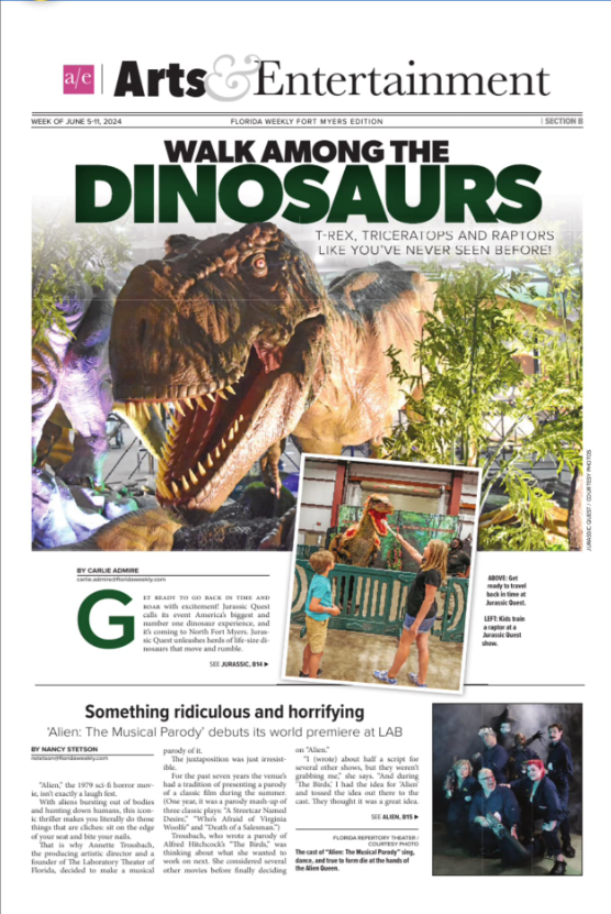 Front Page - below the fold.