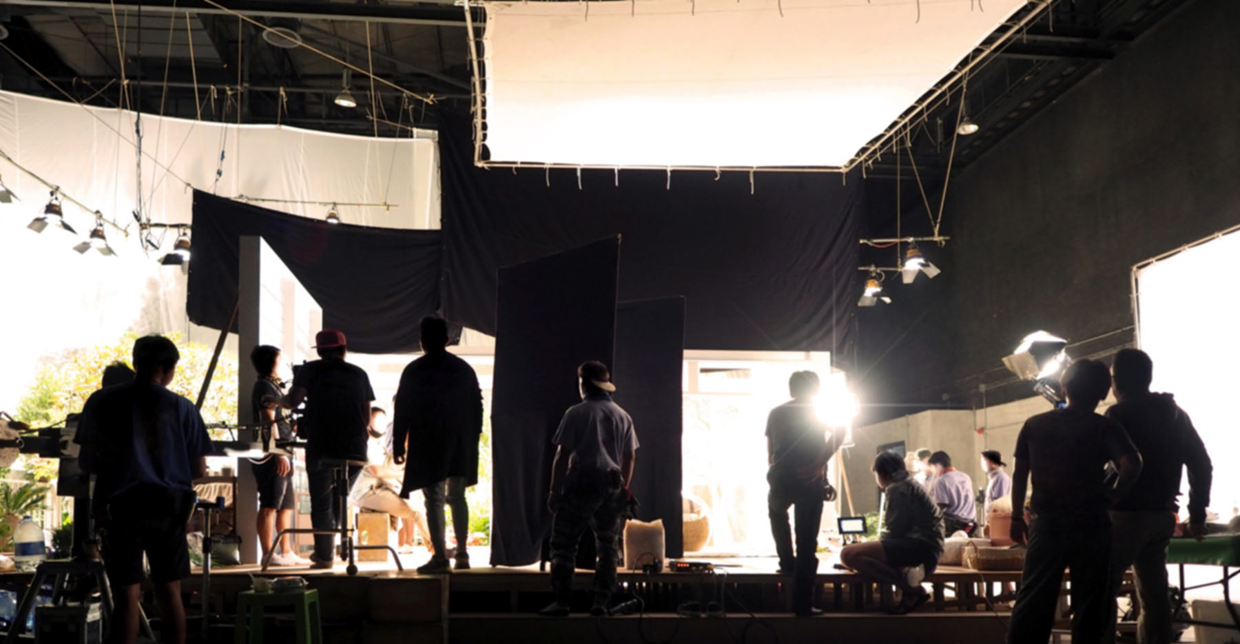big video production set