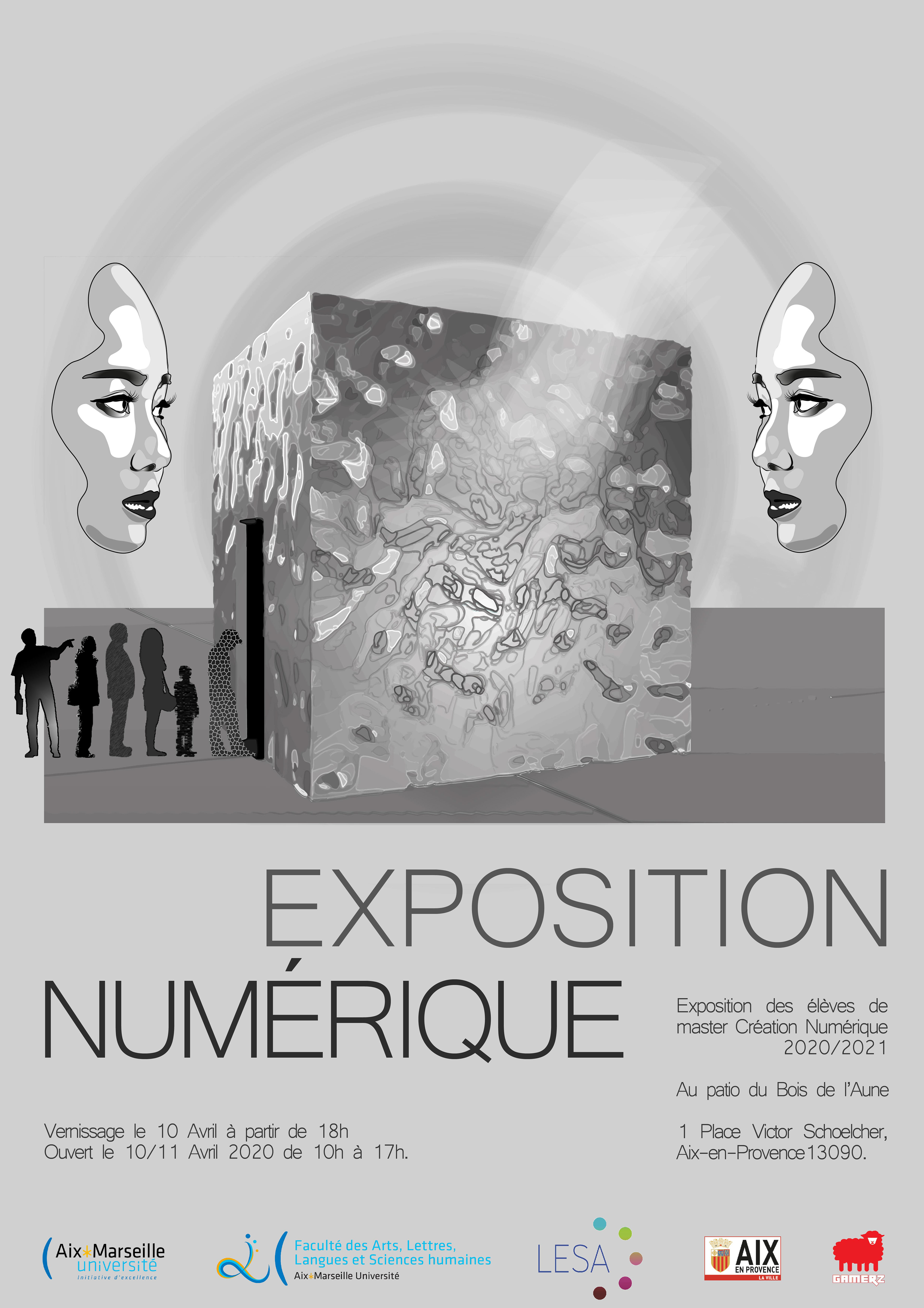 Affiche d'exposition de Master 2020 2