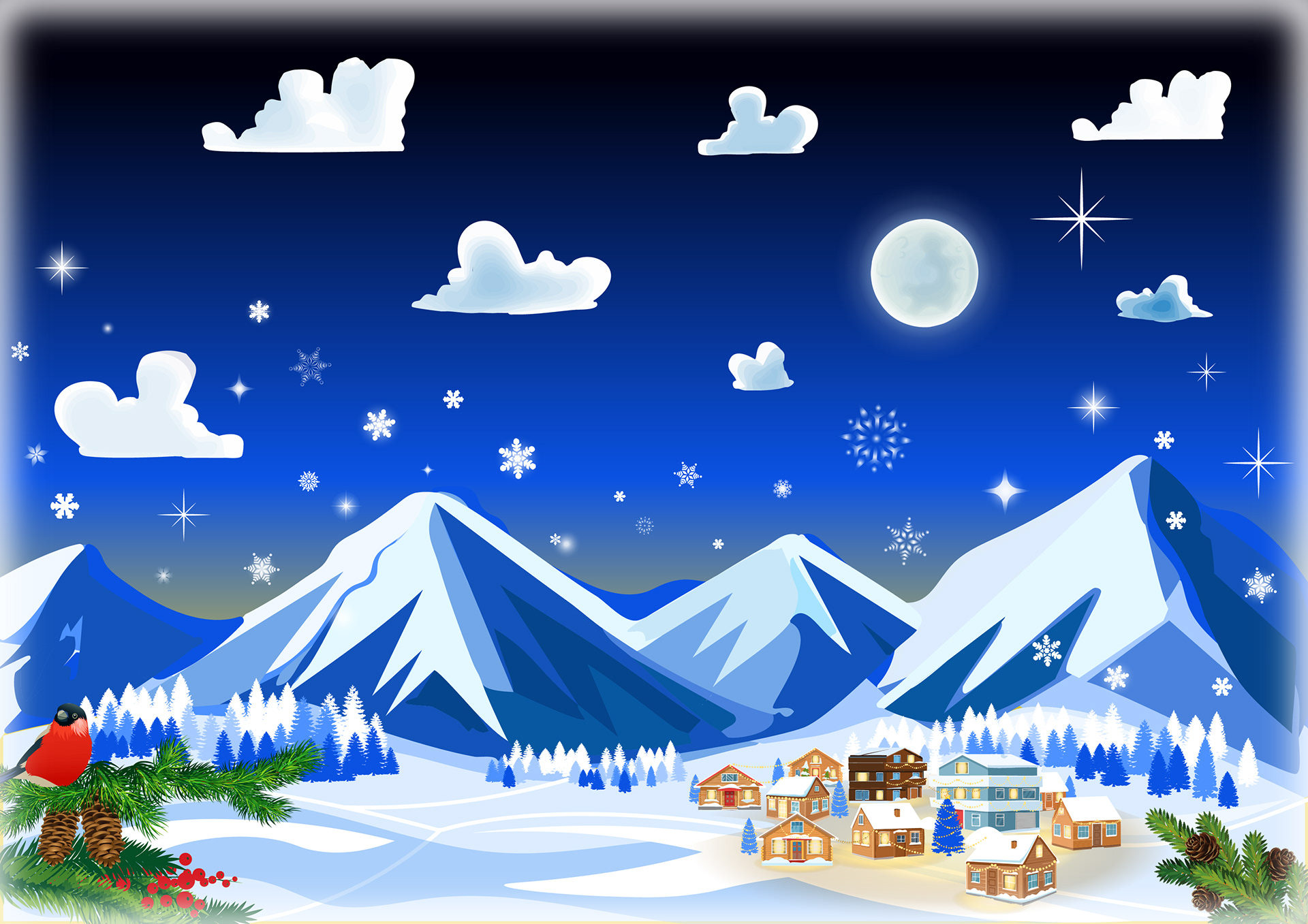 Carte de Noël - Illustrator 2024