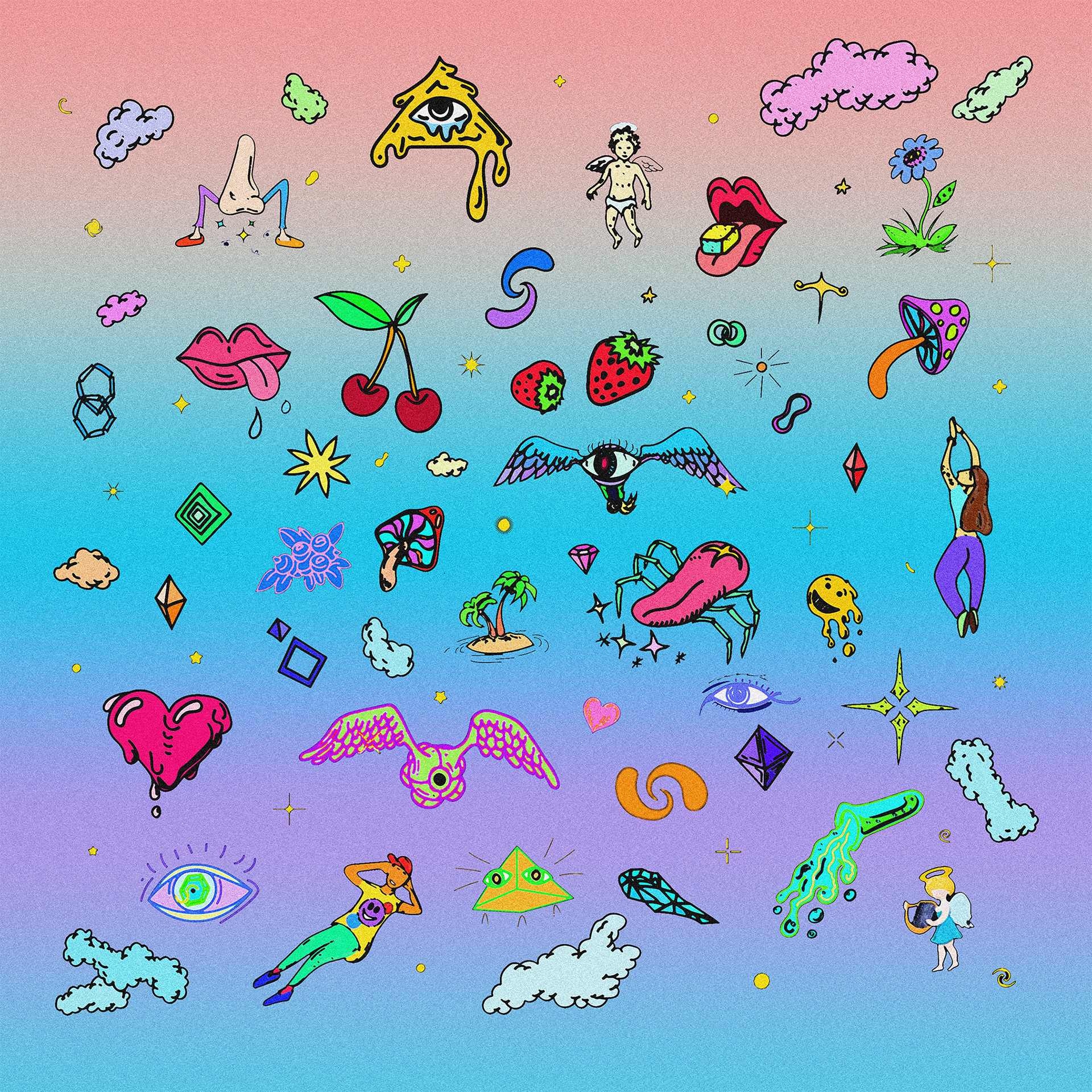"Candy" - Illustrator, Photoshop - 2024