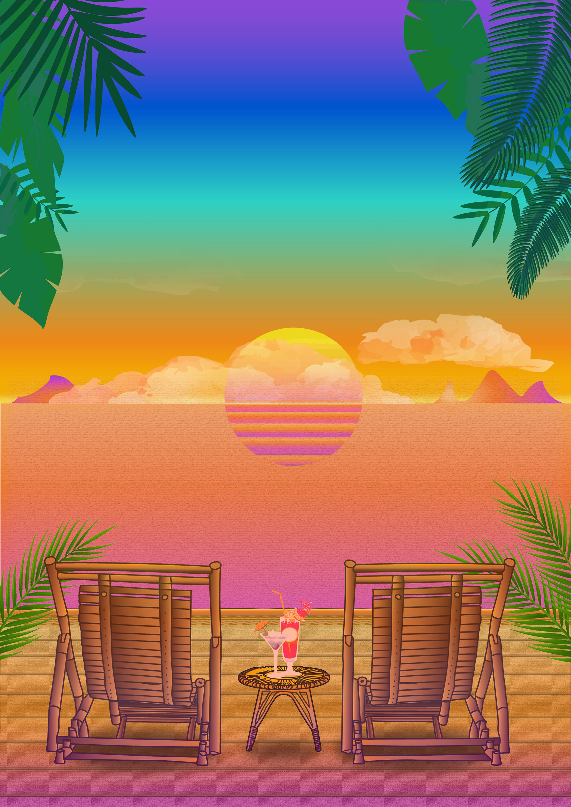 Vacances et méditations - Illustrator 2021