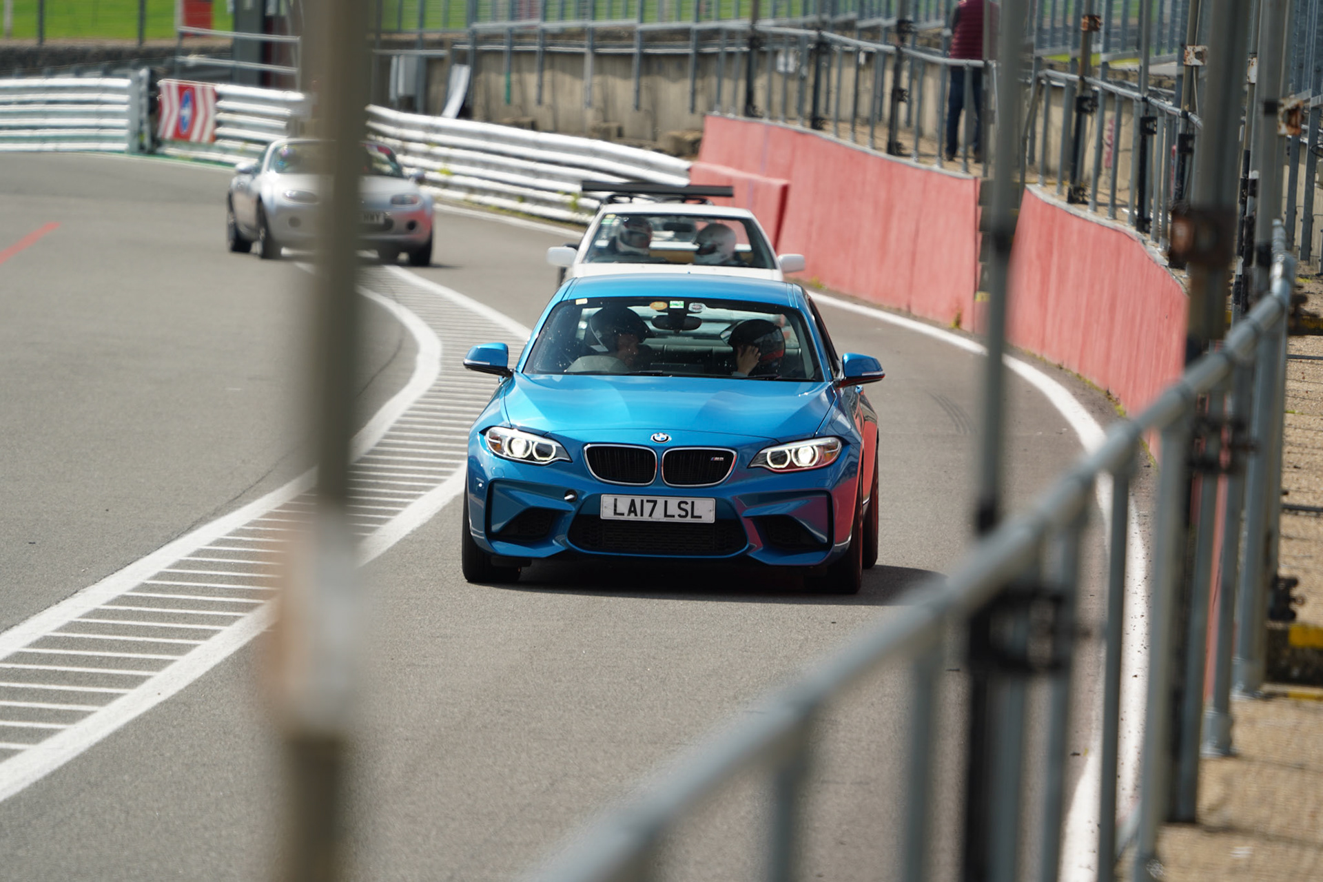 Waiting to go out on track