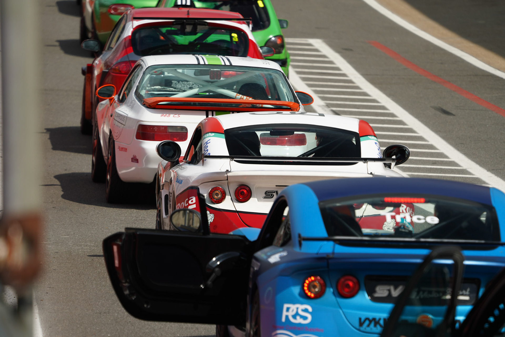 Waiting for the track to open