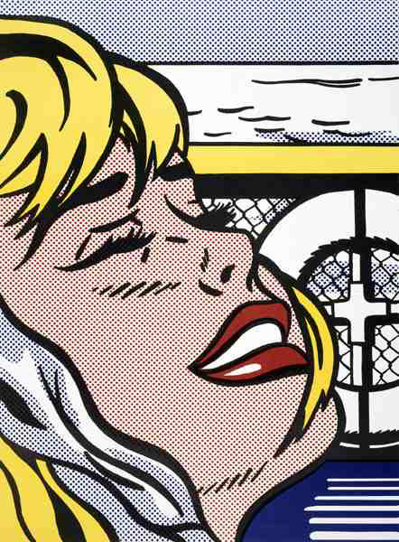 "Shipboard Girl" Offset Lithograph in Colors, c.1965, Hand Signed LR, 20 x 26.5", Please Inquire