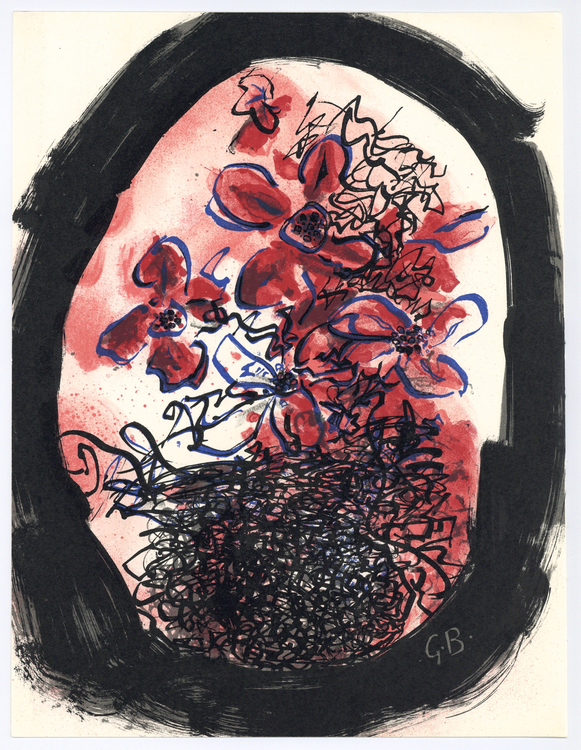 “Braque Lithographe” Lithograph in Colors, c.1963, Signed in Plate, 12.5 x 9.5”, Please Inquire