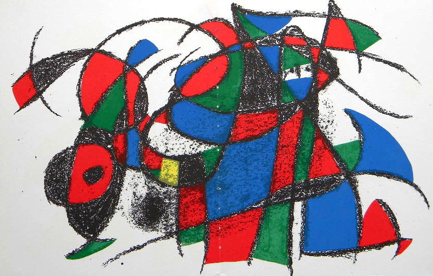 “Composition - Lithographies III” Lithograph in Colors, c.1975, Image: 12.5 x 19.5”, Please Inquire