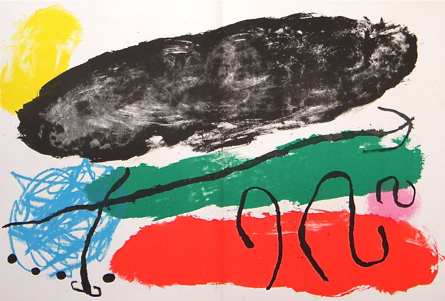 “Poets, Painters & Sculptors Composition” Lithograph in Colors, c.1960, Image: 15 x 22”, Please Inquire