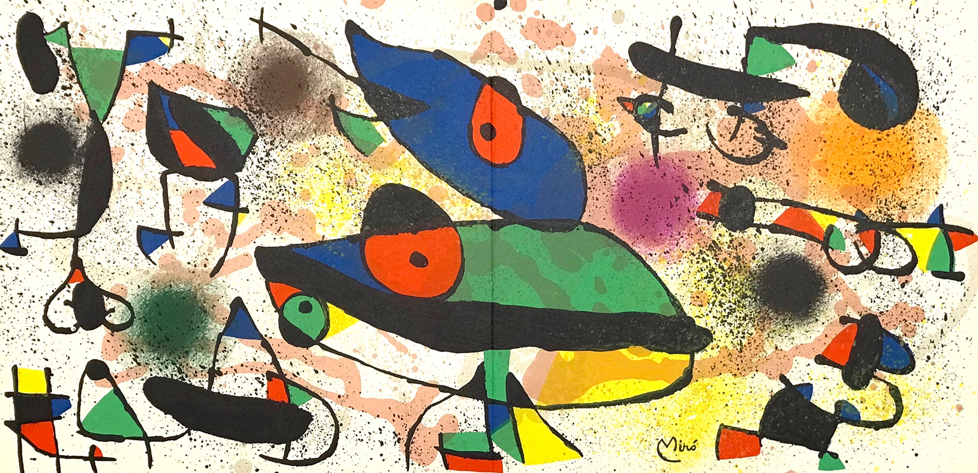 “Sculptures Suite II” Lithograph in Colors, c.1974, Signed in Plate, Image: 22 x 11”, Please Inquire