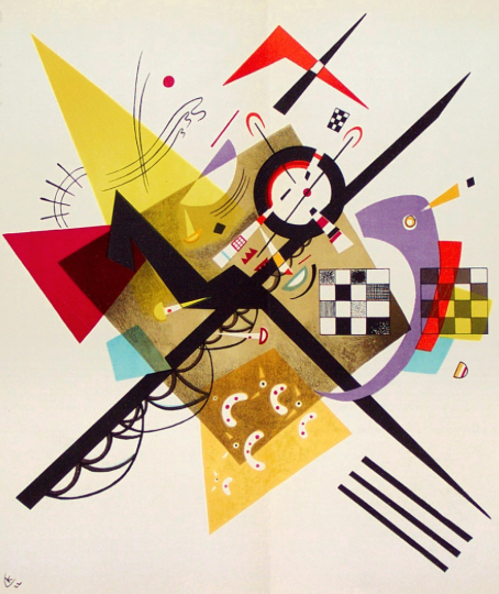 “Composition III” Lithograph in Colors (After), c.1912/1957, Signed in Plate, Image: 14 x 14”, Please Inquire