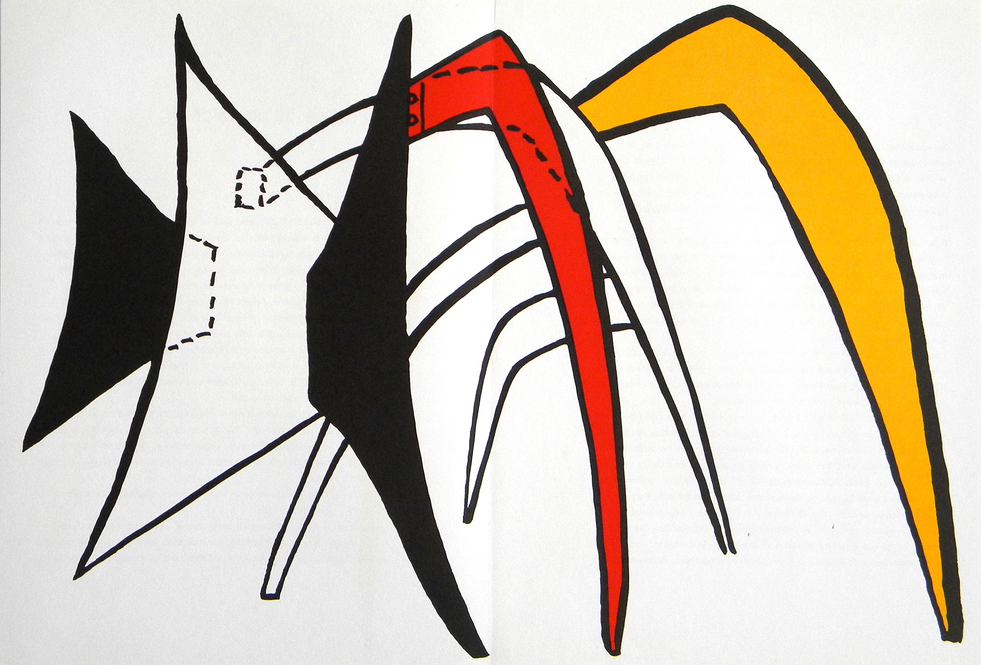 "Stabiles Suite VI" Lithograph in Colors, c.1963, Edition:Limited, Unsigned, 15x22" $395-