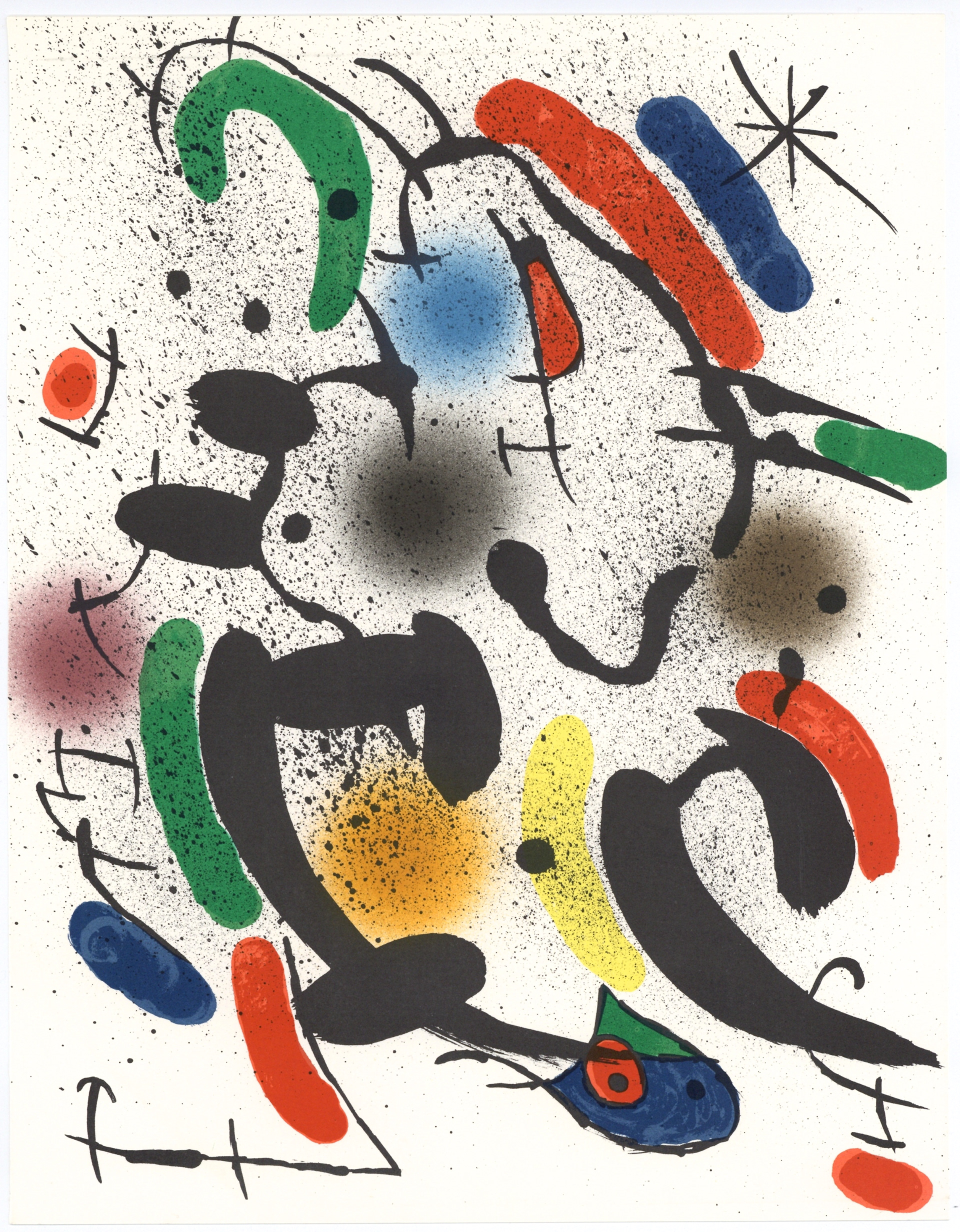 “Composition - Lithographies VI” Lithograph in Colors, c.1972, Image: 9.5 x 12.5”, Reference: Mourlot 862, Please Inquire