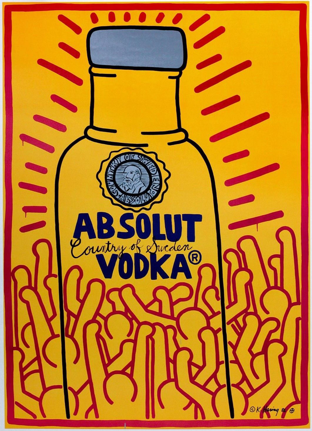 “Absolut Vodka Poster” Silkscreen in Colors, c.1986, Edition:1000, Plate Signed, Image: 33 x 45”, Please Inquire