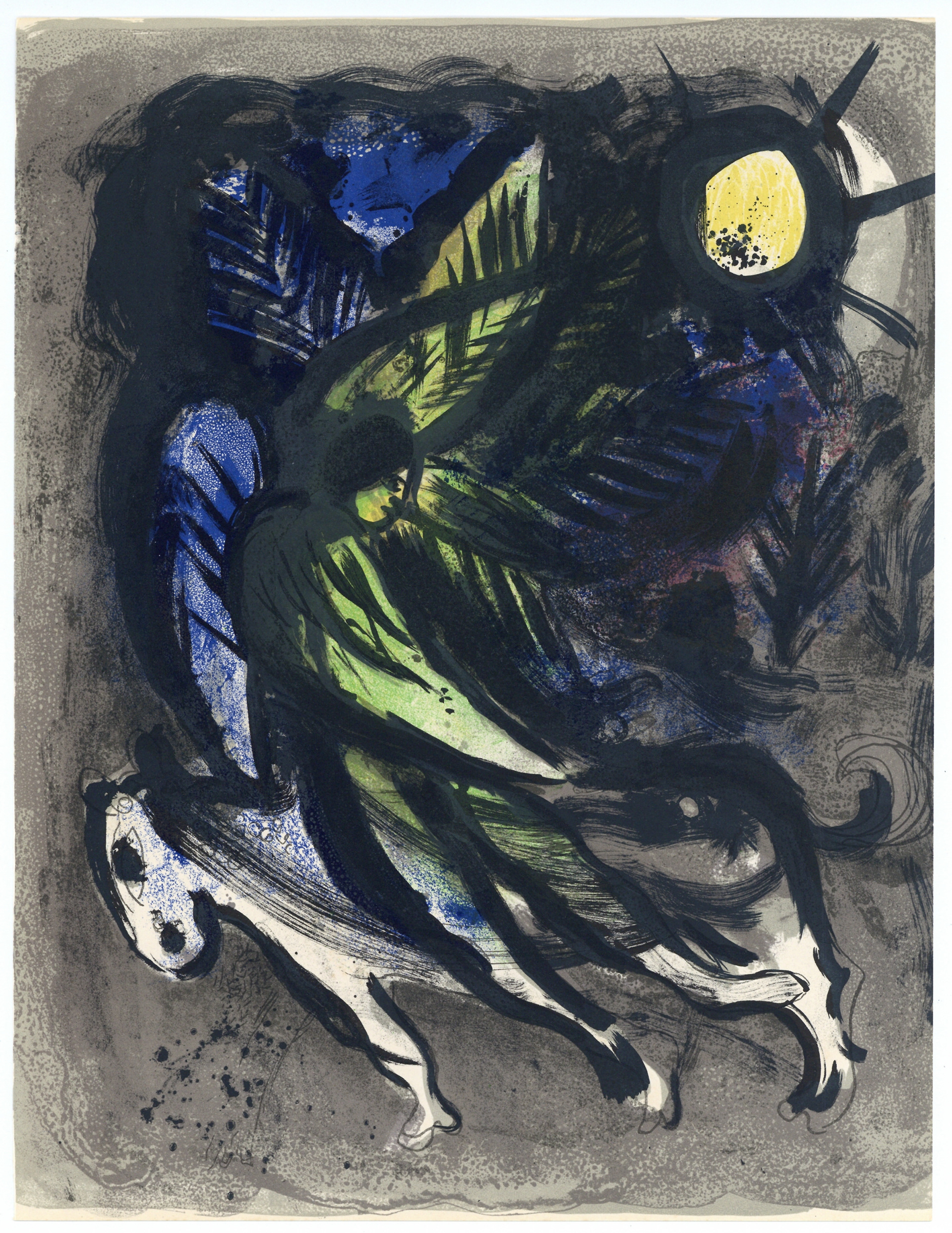 “The Angel” Lithograph in Colors, c.1960, Image:12.5 x 9.5”, Reference: Mourlot 288, Please Inquire