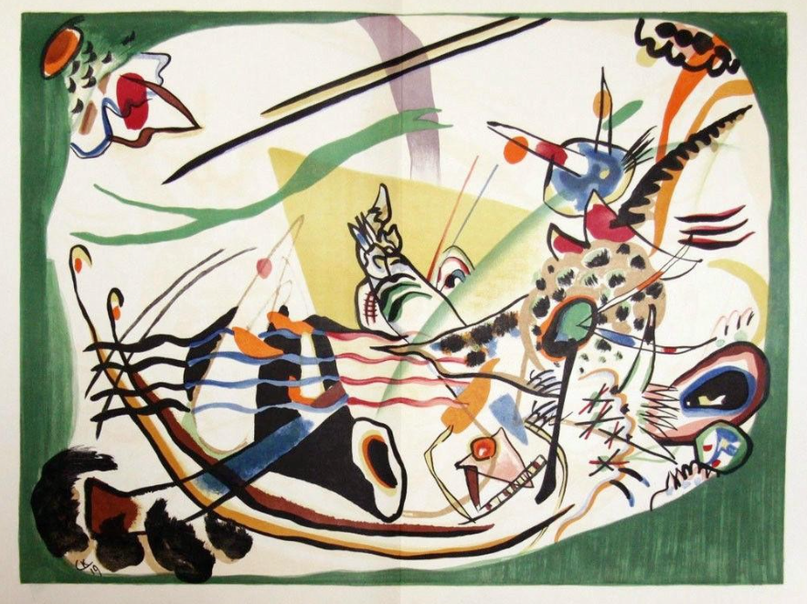 “Le Bord Vert” Lithograph in Colors (After), c.1919/1957, Signed in Plate, Image: 15 x 22”, Please Inquire