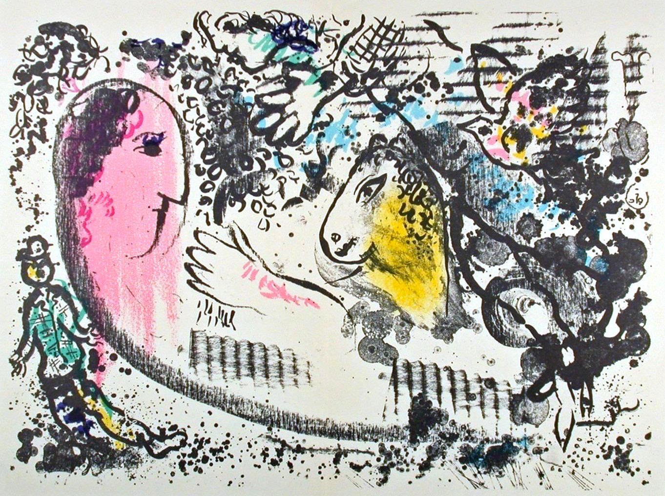 “The Dream” Lithograph, c.1969, Image:15 x 22”, Reference: Mourlot 182, Please Inquire