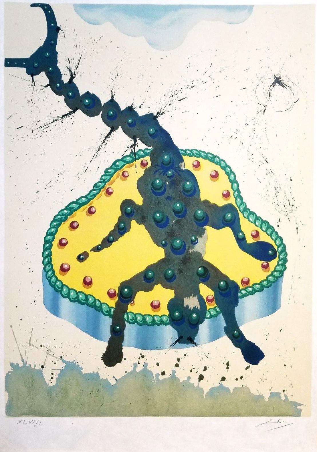 “Scorpio : From The Zodiac Suite” Lithograph in Colors, c.1967, Edition: XLVI/L (46/50) on Japon paper, Hand Signed in Pencil LR, Image: 18.75 x 25.25”, Reference: Field 67-6G, Please Inquire