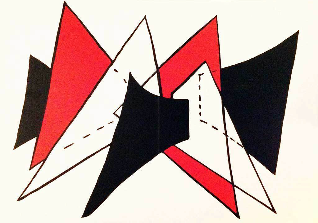 "Stabiles Suite VII" Lithograph in Colors, c.1963, Edition:Limited, Unsigned, 15x22" $395-