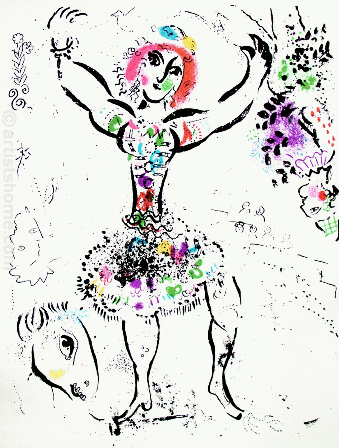 “The Woman Juggler” Lithograph, c.1960, Image:9.5 x 12.5”, Reference: Mourlot 290, Please Inquire