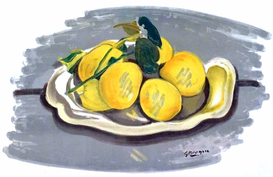“Corbeille de Fruits" Lithograph in Colors (After), c.1955, Signed in Plate, 15 x 22”, Please Inquire