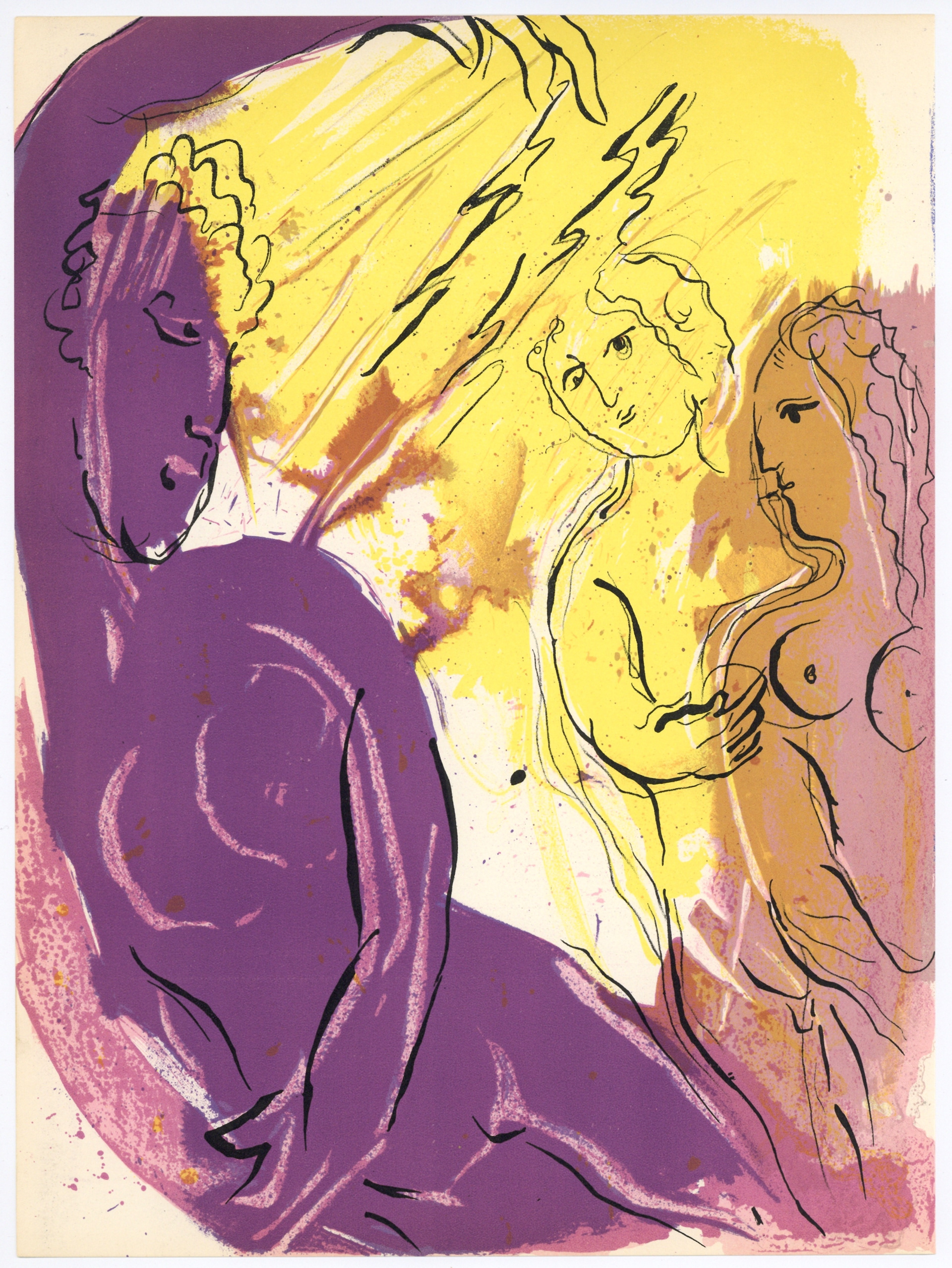 “Angel Of Paradise” Lithograph in Colors, c.1956, Image:14 x 10.25”, Reference: Mourlot 121, Please Inquire