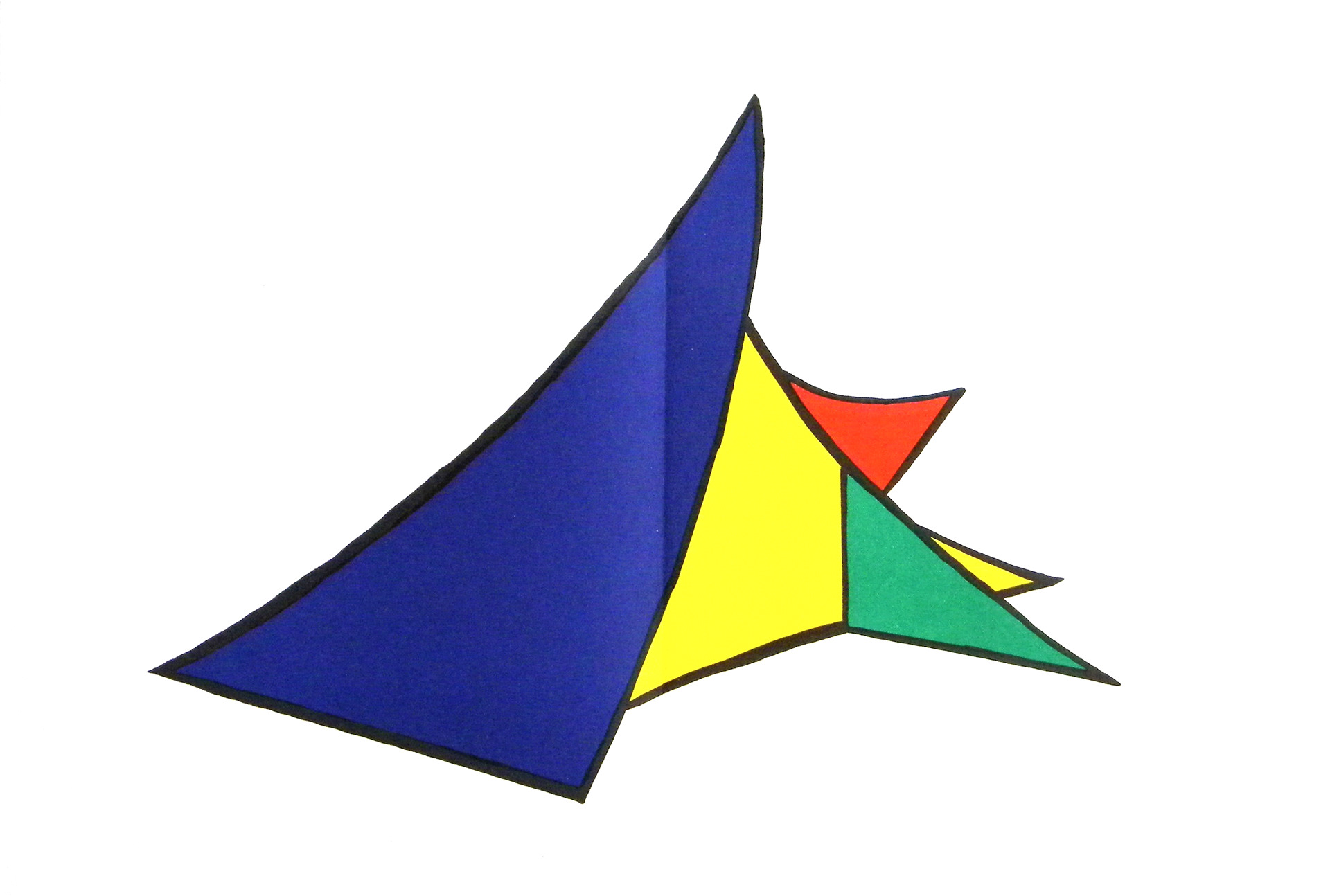 "Stabiles Suite V" Lithograph in Colors, c.1963, Edition:Limited, Unsigned, 15x22" $395-