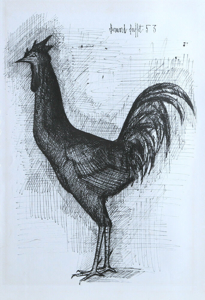 “The Rooster” Lithograph, c.1953, Edition:Limited, Plate Signed, Image: 14.5 x 20", Please Inquire
