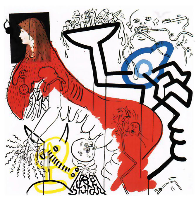 “Apocalypse IV” Silkscreen in Colors, c.1988, Edition:90, Hand Signed in Pencil, Image: 40.5 x 40.5”, Sold