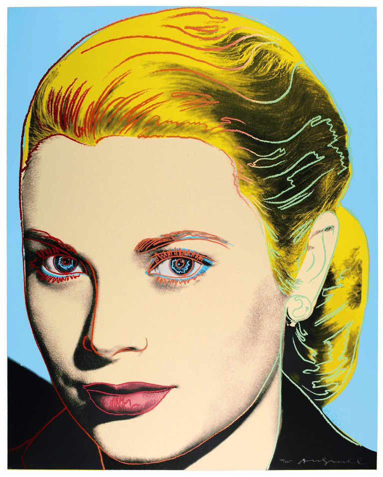 “Grace Kelly” Screenprint in Colors, c.1984, Edition:250, Hand Signed at Base, 40 x 32”, Reference: F&S II - 305, Please Inquire