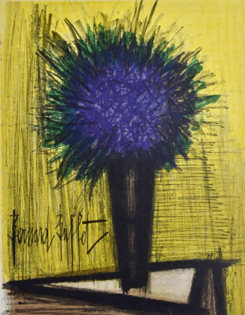 “The Purple Bouquet”, Lithograph in Colors, c.1968, Edition:2000, Signed in Plate, 9.5 x 12.5”, Please Inquire