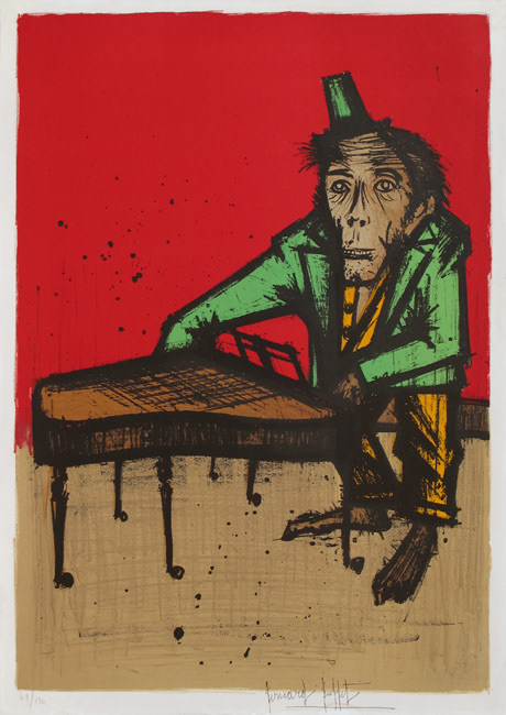 “The Singer: From My Circus Suite” Lithograph in Colors, c.1968, Edition: 120, Hand Signed in Pencil LR, Image: 18.75x26.5”, Please Inquire