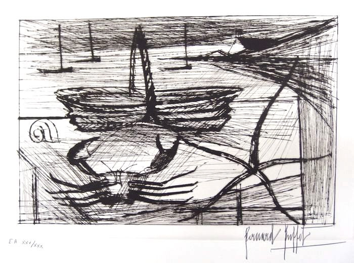 “Sea Life - Still Life” Etching, c.1972, Edition:30, Hand Signed in Pencil LR, 15 x 26”, Please Inquire