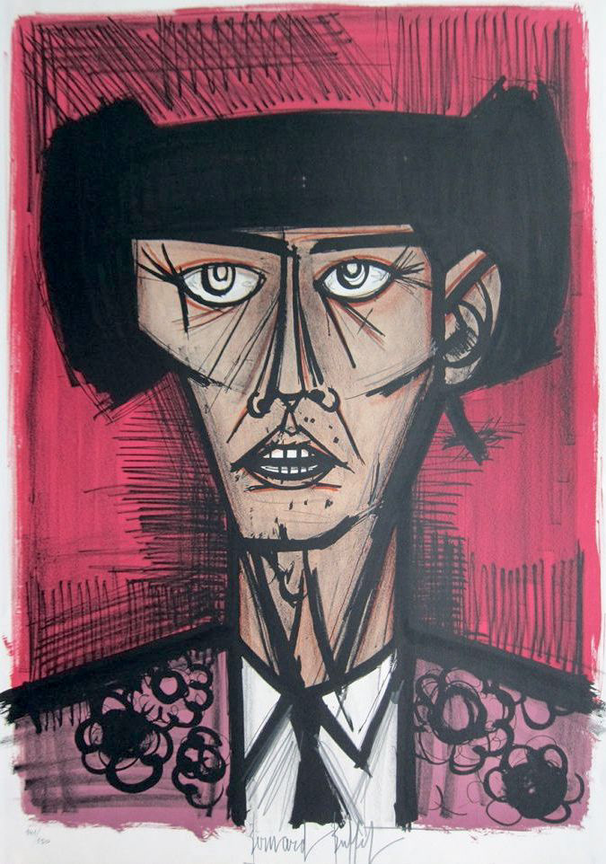 “Le Toreador” Lithograph in Colors, c.1968, Edition:150, Hand Signed in Pencil LR, Image: 29.5x21”, Please Inquire