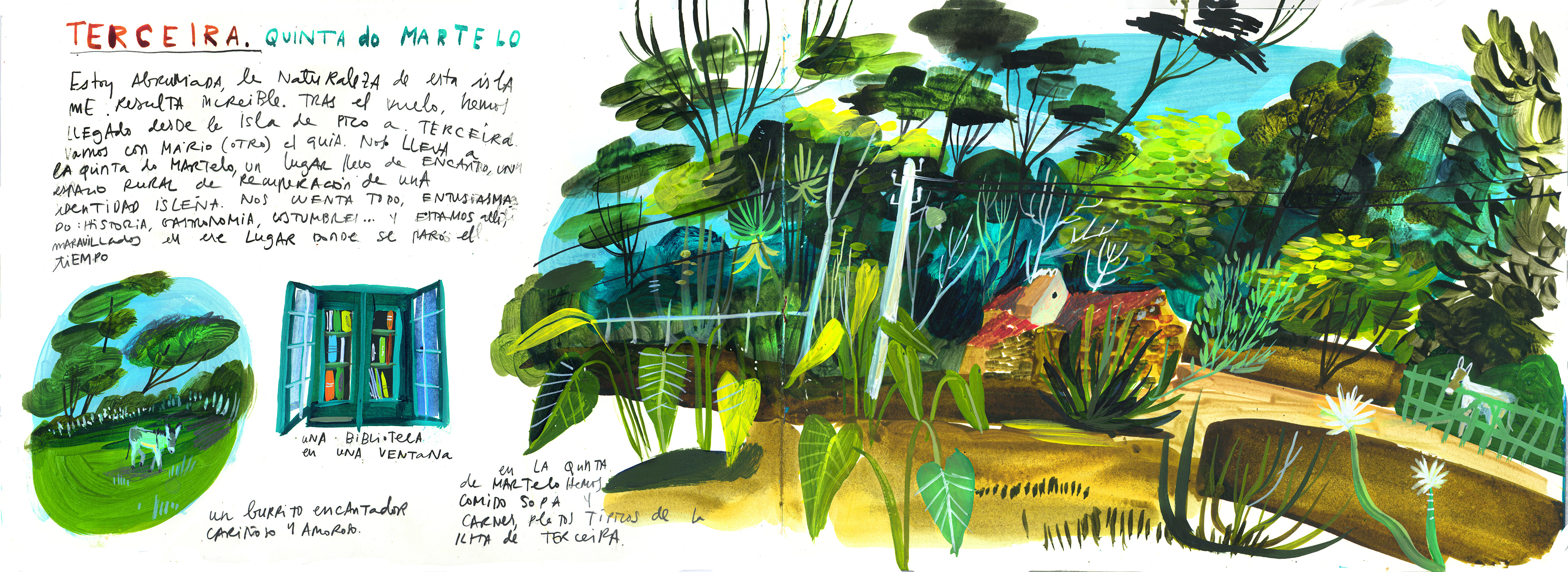 Maru Godas. Illustrator, designer, urban sketcher - Sketchbook Açores